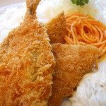 レストランKURA - 鯵フライと紅鮭フライ