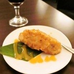 マレーアジアンクイジーン - ランチデザートの揚げバナナとドリンク