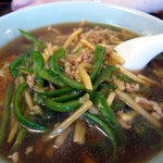 龍門 - ピーマン肉そば