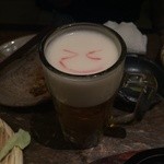 宮崎県日南市 塚田農場 - ビールに似顔絵！可愛い！