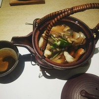 鮨棗 本店 - 舞茸とすっぽんの土瓶蒸し