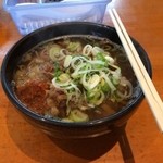 うどん家 米 - 大好きな鴨南そばを注文しました。