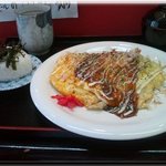 Okonomiyaki Okina - オムソバセット