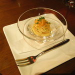 THE FUJIYA GOHONJIN - Starater 生雲丹の冷製カッペリーニ（プライムコース）