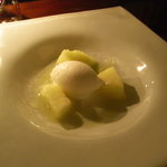 THE FUJIYA GOHONJIN - Dessert 静岡産完熟メロンとミルクジェラート（プライムコース）