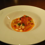 THE FUJIYA GOHONJIN - Pasta ショートパスタ "リガトーニ" とモッツァレラチーズ トマトソース（ウィステリアコース）