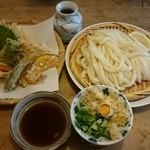 麺房 三宅 - 天ざる