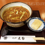 不動そば - カレーうどんにトッピング揚げ餅