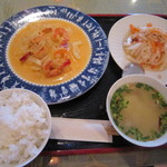 日替りランチ☆エビのココナツ炒め♪