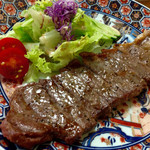 鍋家 - 和牛網焼ステーキ ¥3500