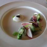 ガーデンレストラン徳川園 - 【前菜】 鯛のカドリエとクロカンな野菜