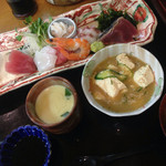 板前料理いち川 - 刺し盛り御膳 ¥1050