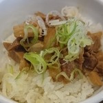 徳川町 如水 - チャーシュー丼小（ランチタイムは100円）(2015.8撮影）