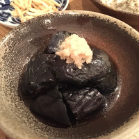 自家製粉石臼挽きうどん 青空blue 本店 - ナスの田舎煮
