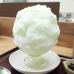 あんみつの深緑堂 - チョコミント(700円) チョコレート別添え