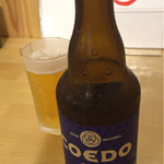 手打うどん長谷川 - コエドビール 瑠璃