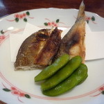 泉や - 4回目⑤自家製鮎の風干し焼　茶豆 