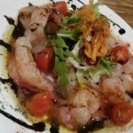 港町バル Repas - ソイとエビのカルパッチョ(850円)