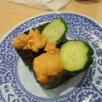 無添くら寿司 - うに軍艦 <税込>108円(2015.08.28)