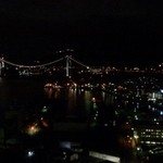 エアーズカフェ - 再）夜の関門橋。