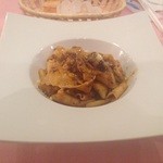 オリーブ牛とポルチーニのパルパルデッレ