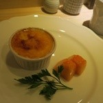 あま屋 - 金時豆のカタラーナと焼きバナナ