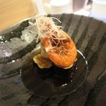あま屋 - 天使の海老と茄子の揚げ出し