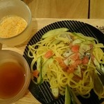erupiko - 冷製パスタ つけ麺風