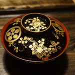 御料理 光安 - 蕎麦がきの器