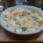 旬菜亭　たか - 豆腐とホウレンソウの巣ごもり