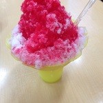 OKONOMI ICHIBANCHI - メガ盛りかき氷　イチゴ 200円