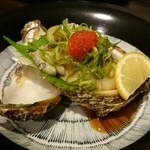 天魚 - 岩牡蛎頂きました。