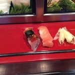 寿司栄 - サス・鯵の昆布締め
