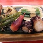 たこ・みょうが・さざえ・万願寺