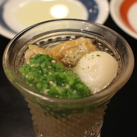 天ぷら はせ川 - 浅蜊素麺　(2015/08)
