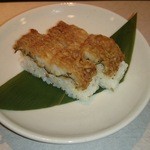 二条有恒 - お通しの鱧寿司  (2015/08/28)