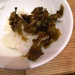 博多 一風堂 - 卓上の辛子高菜