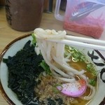 東筑軒 若松うどん店 - 麺は生めんですが歯ごたえがあります。