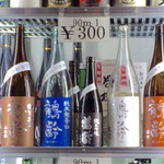 地酒BAR 山新 - H27.08.28 「鶴齢」90ml　￥３００