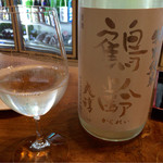 地酒BAR 山新 - H27.08.28 「鶴齢」 (特別純米 爽醇) 90ml ￥３００