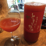 地酒BAR 山新 - H27.08.28 「とまと梅酒」 90ml ￥３００