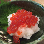 地酒BAR 山新 - H27.08.28 「すじこおろし」 ￥５００