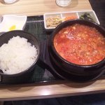 東京純豆腐 - 牛ｽｼﾞ・辛さ度数③・塩ﾍﾞｰｽ♪