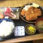 魚八 - アジフライ・コロッケ・刺身定食