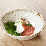 酒盗とマスカルポーネ和え