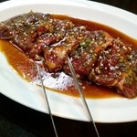 Sendai Horumon Yakiniku Tokiwatei - 牛ハラミ 580円(税別)