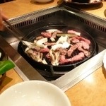 アサヒビール園 - ジャンジャン　お肉を焼きます