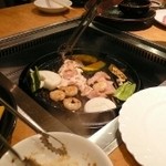 アサヒビール園 - ジャンジャン　お肉を注文します