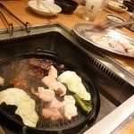アサヒビール園 - ジャンジャン　お肉も野菜も食べます