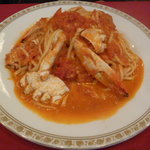 ヨーロッパ食堂 - ランチ：渡り蟹のトマトクリームスパゲティ